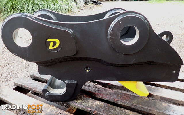 90mm pin Hitch grabs 80mm & 90mm buckets New Doherty D-Lock Hydraulic Excavator Quick Hitch Coupling