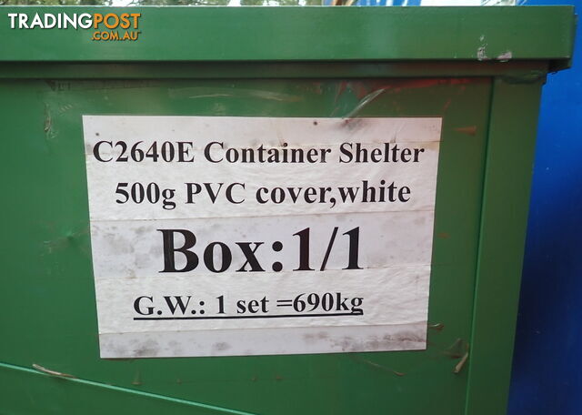 New 8m x 12m Container Shelter Workshop Igloo Dome with End Wall