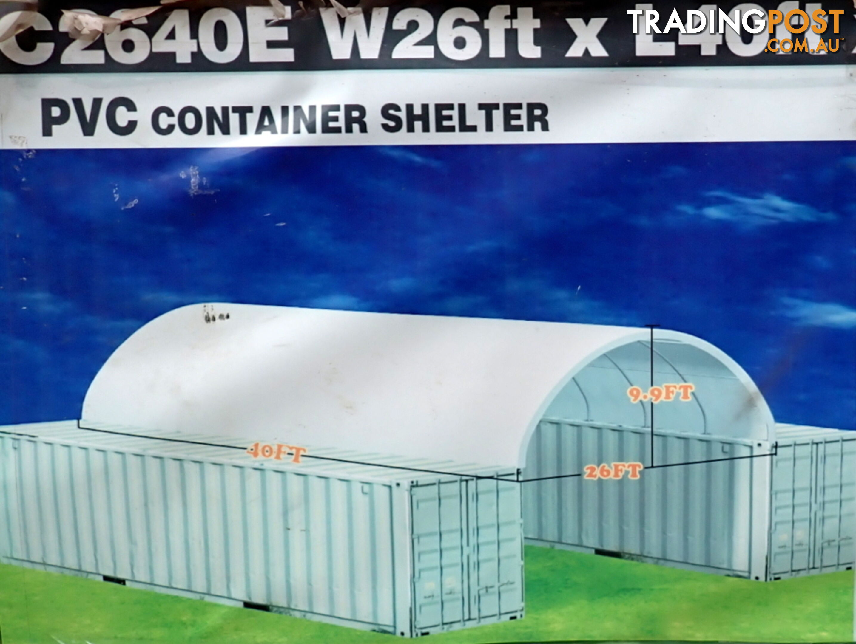 New 8m x 12m Container Shelter Workshop Igloo Dome with End Wall