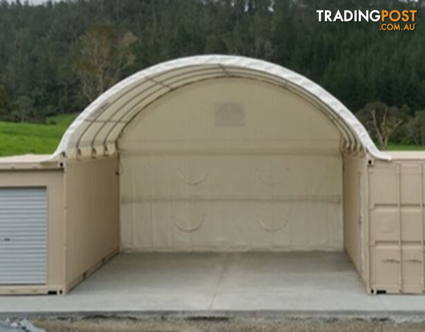 New Rear End Wall for 6m wide Container Shelter Dome