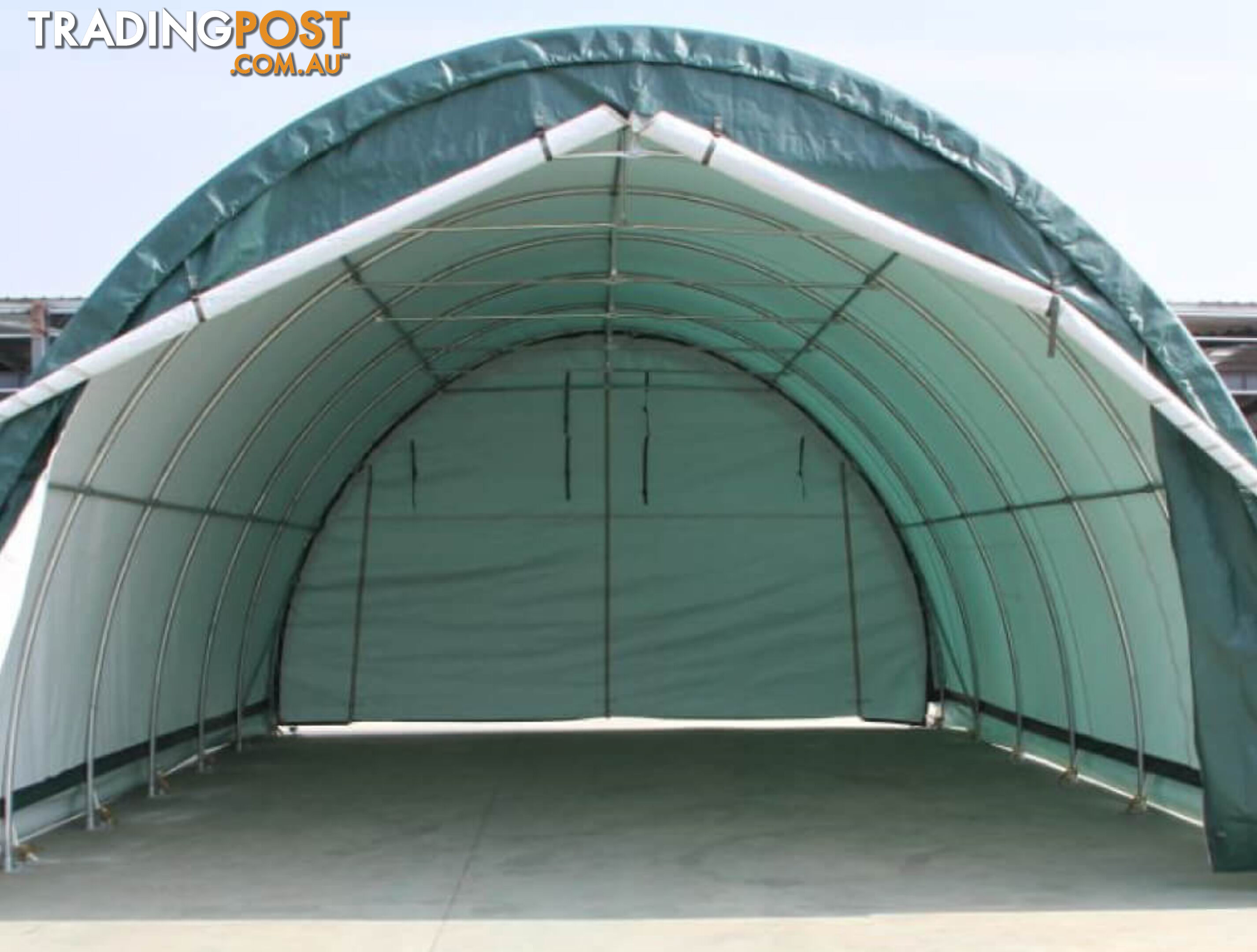 37m2 Workshop Storage Shelter Building 6m x 6m x 3.6m in Forest Green Cover