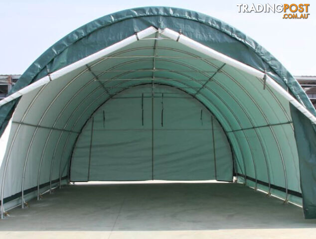 37m2 Workshop Storage Shelter Building 6m x 6m x 3.6m in Forest Green Cover