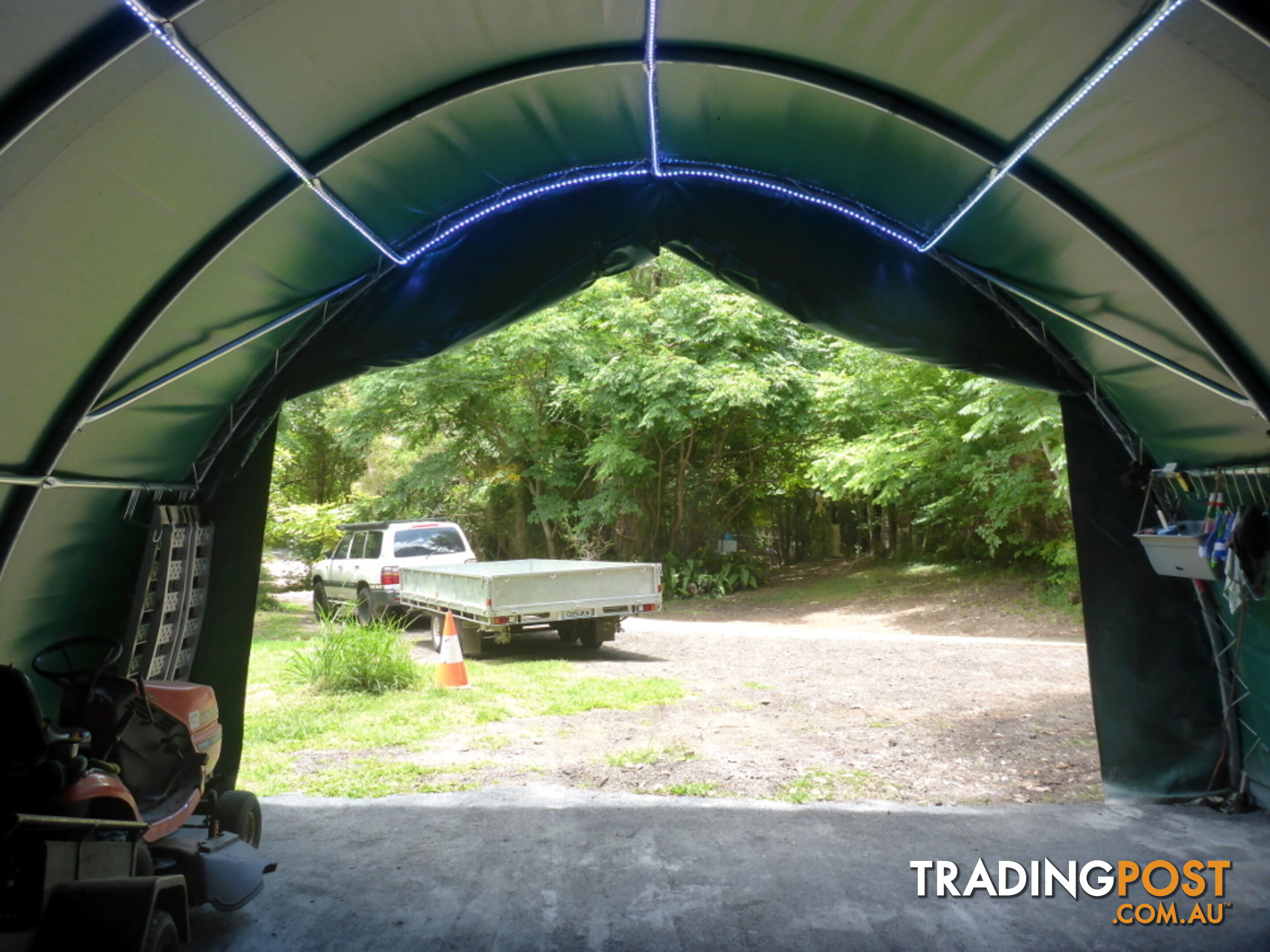 37m2 Workshop Storage Shelter Building 6m x 6m x 3.6m in Forest Green Cover