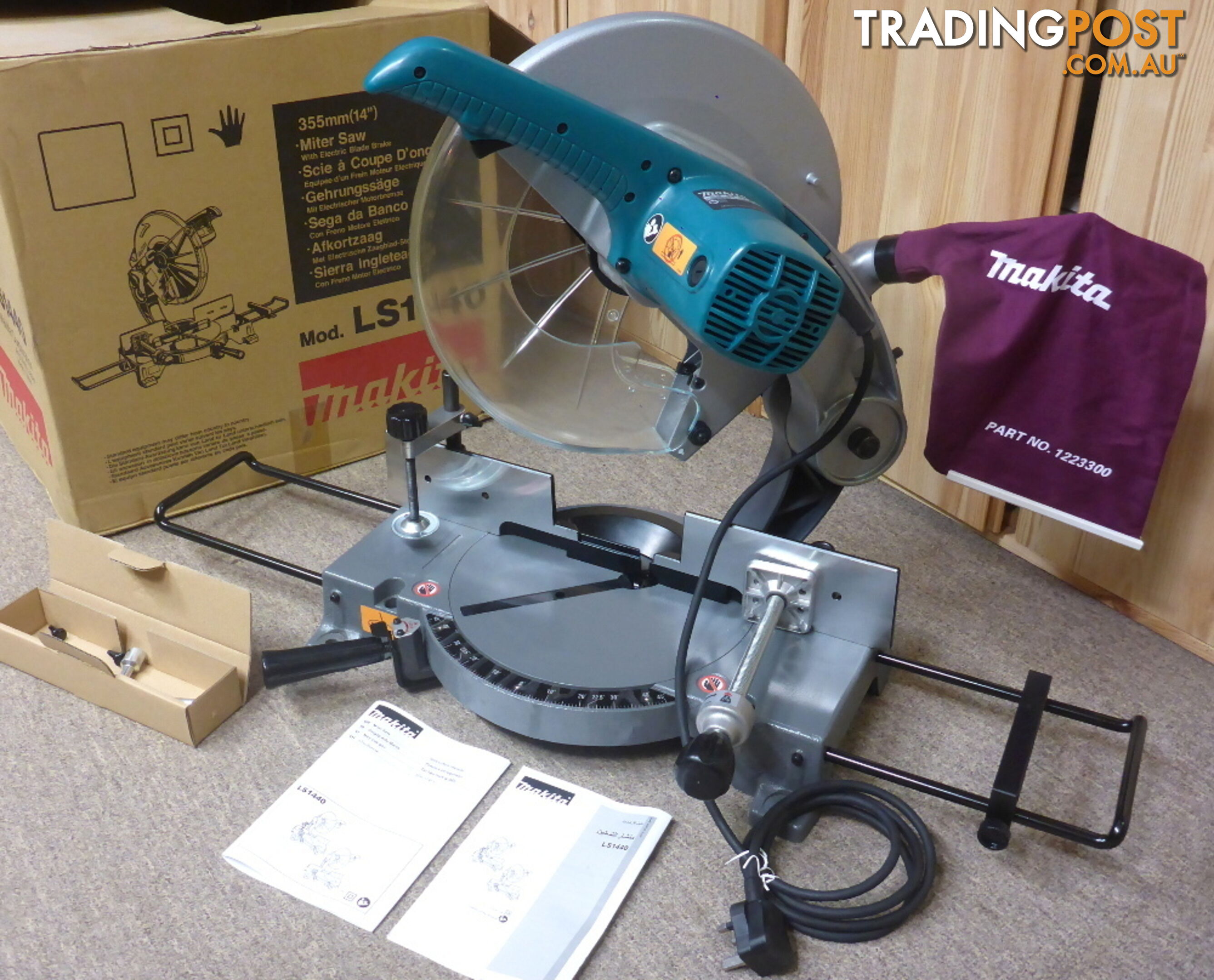 New Makita LS1440 355mm (14") Mitre / Drop Saw $760 off RRP