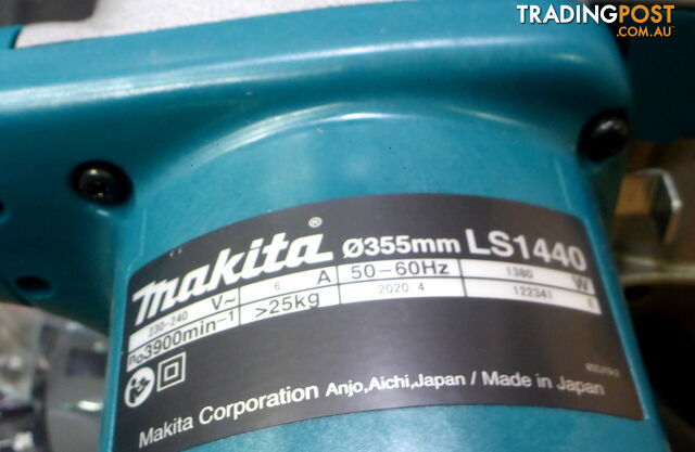 New Makita LS1440 355mm (14") Mitre / Drop Saw $760 off RRP