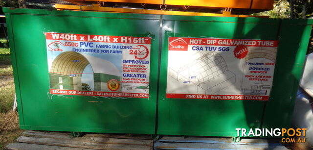 New 12m x 12m Container Shelter Workshop Igloo Dome