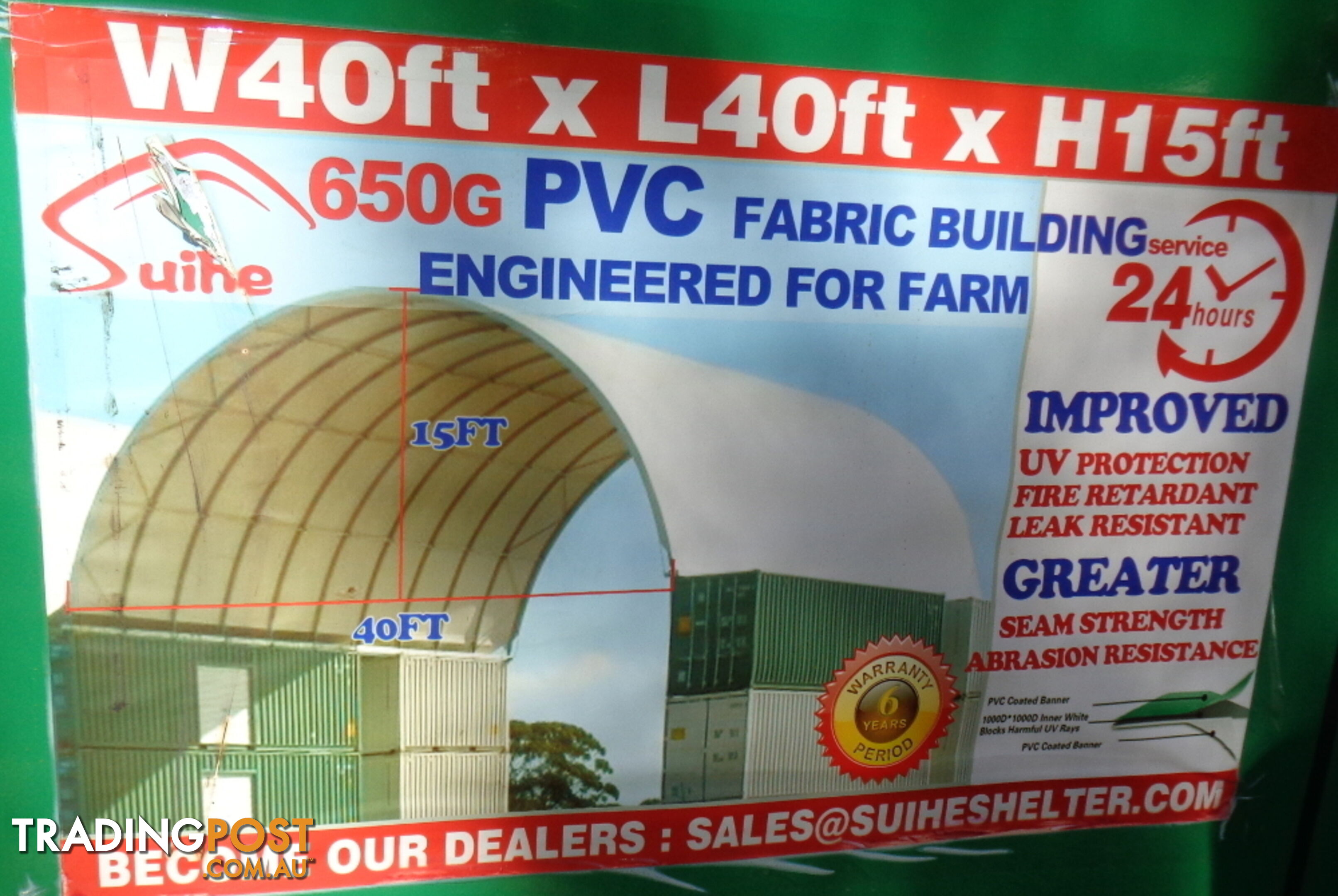 New 12m x 12m Container Shelter Workshop Igloo Dome