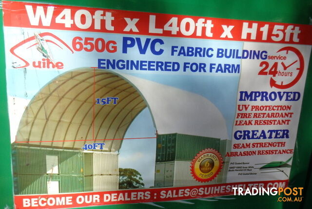 New 12m x 12m Container Shelter Workshop Igloo Dome