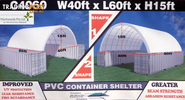 New 12m x 18m (223m2) Container Shelter Workshop Igloo Dome