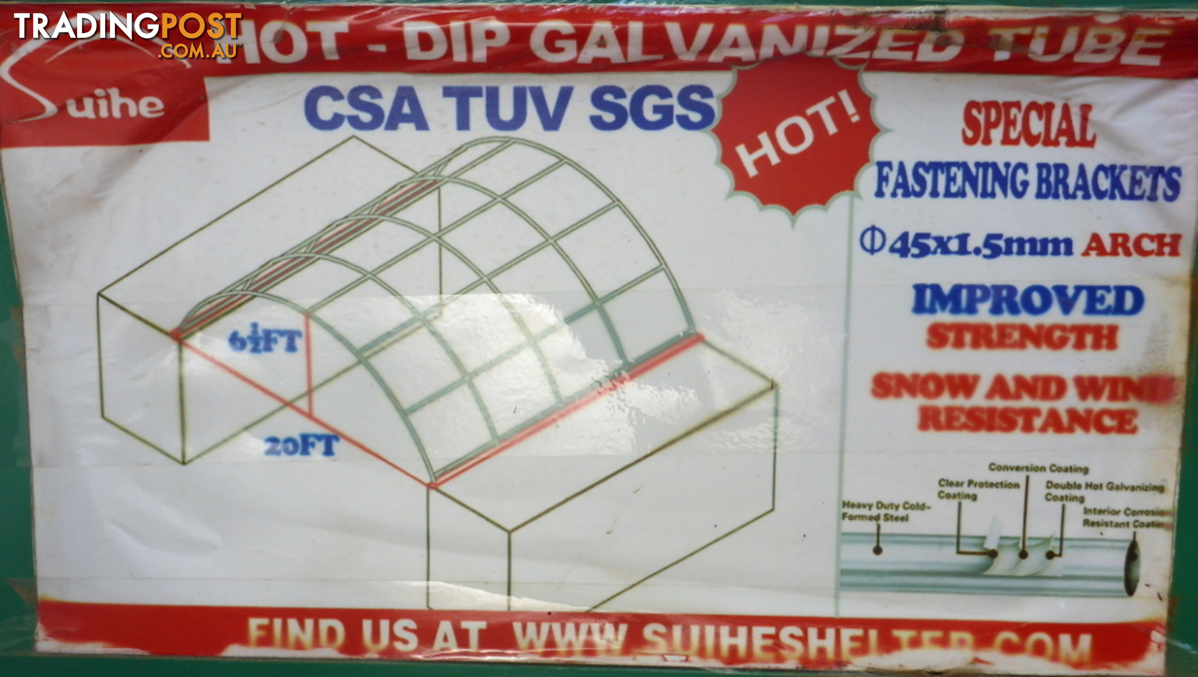 New 6m x 6m Container Shelter Workshop Igloo Dome