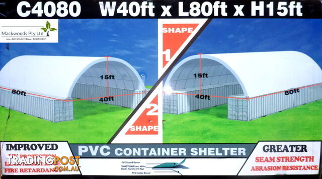 Massive 12m x 24m (297m2) Container Shelter Workshop Igloo Dome