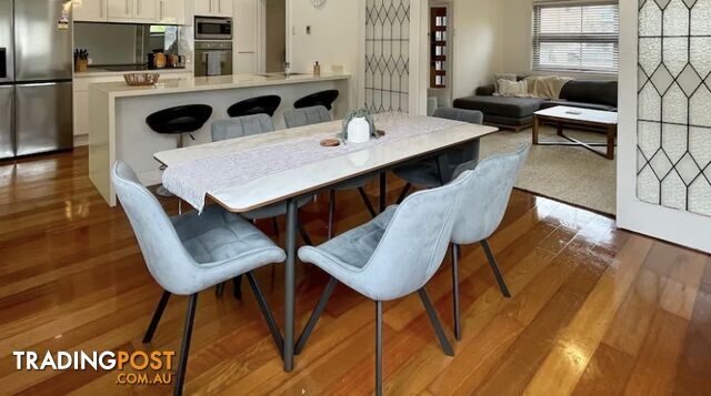 *NEW* Domayne Coco Extension Dining table and six chairs