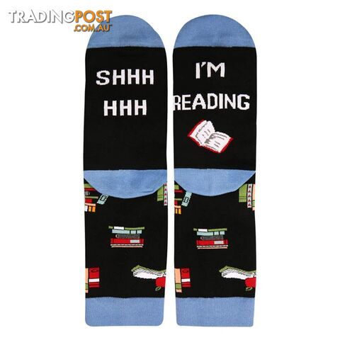 Shh I'm Reading Socks