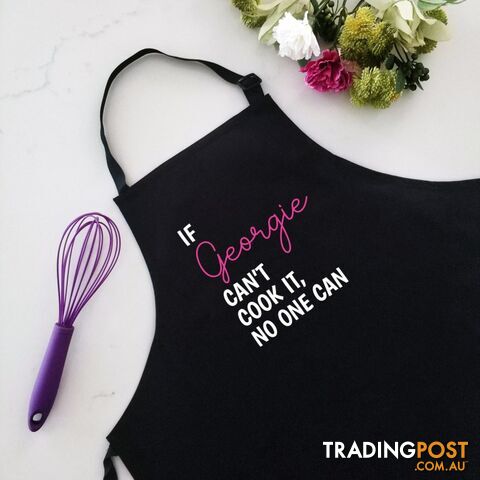 Great Cook - Personalised Women Black Apron