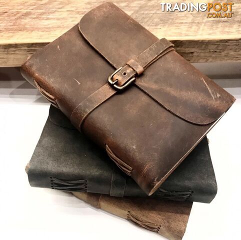 Buckle Genuine Leather Journal by Indepal Leather