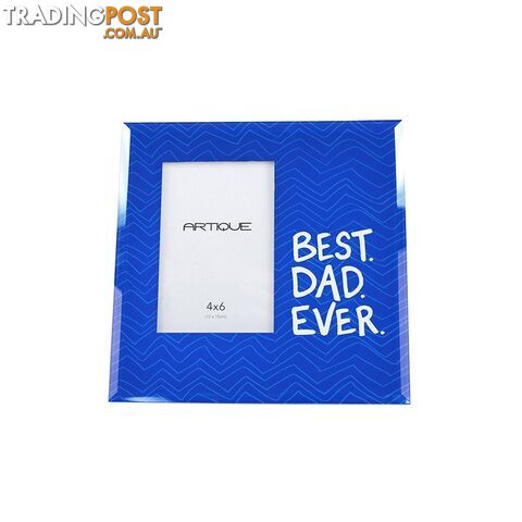 Best Dad Ever Glass Photo Frame