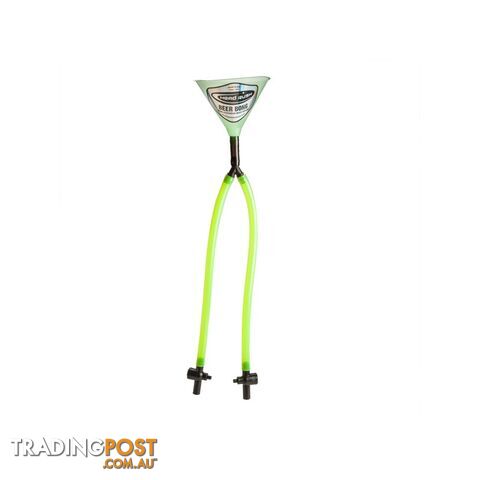 Double Tube Glow-in-the-Dark Beer Bong by Head Rush