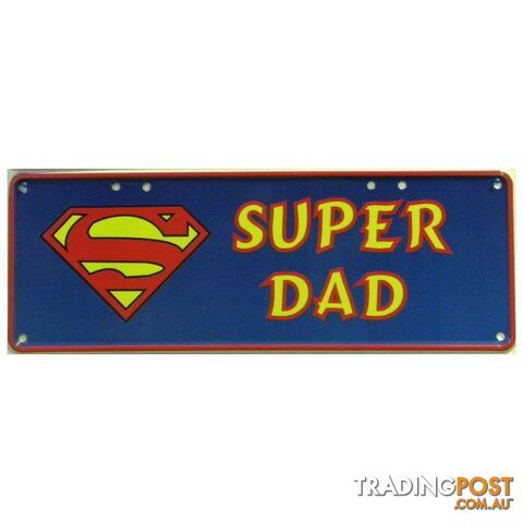 Super Dad Number Plate