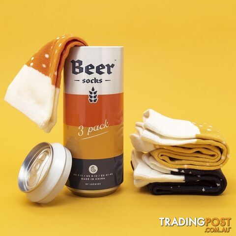 Luckies Beer Socks - Pack of 3