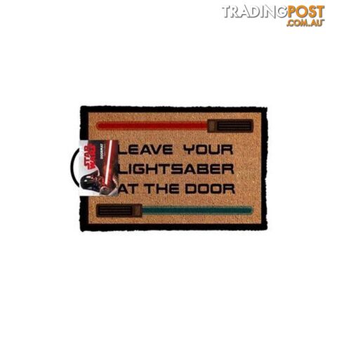 Star Wars Leave Your Lightsaber At The Door Doormat