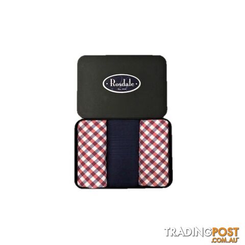 Classic Men's Hankies in a Tin by Rosdale