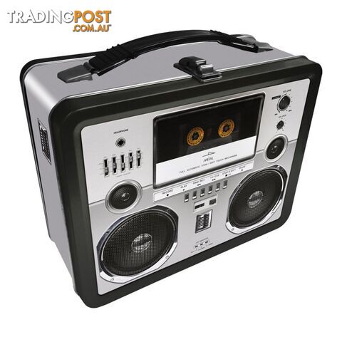 Boombox Tin Carry All Fun Box or Lunch Box