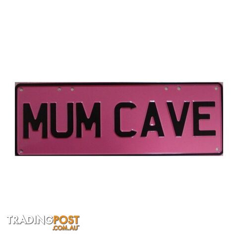 Mum Cave Novelty Number Plate