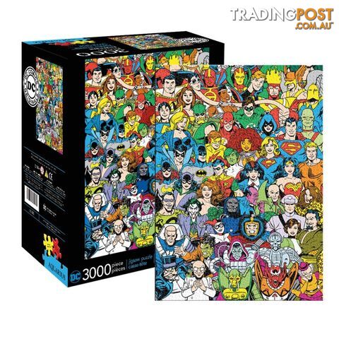 DC Comics Character Line Up 3000 Piece Jigsaw Puzzle