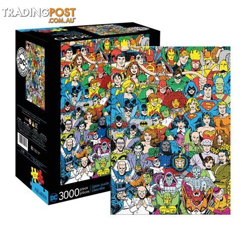 DC Comics Character Line Up 3000 Piece Jigsaw Puzzle