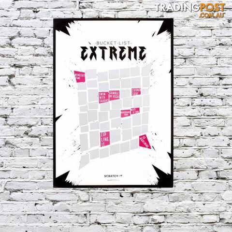The Ultimate Bucket List Extreme Scratch & Reveal Challenge Poster