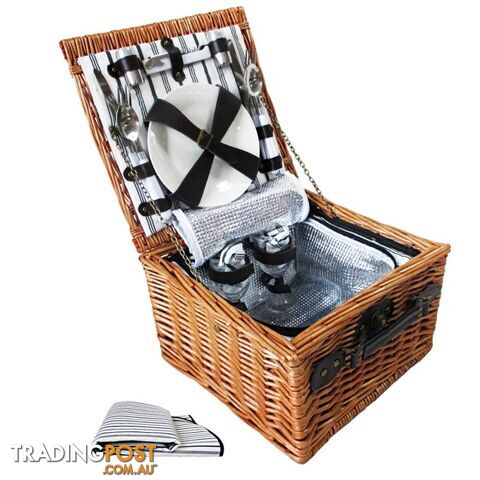 Picnic Basket with Accessories for 2 Persons