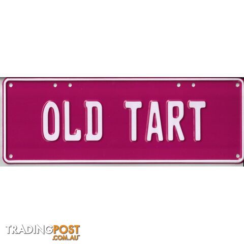 Old Tart Novelty Number Plate