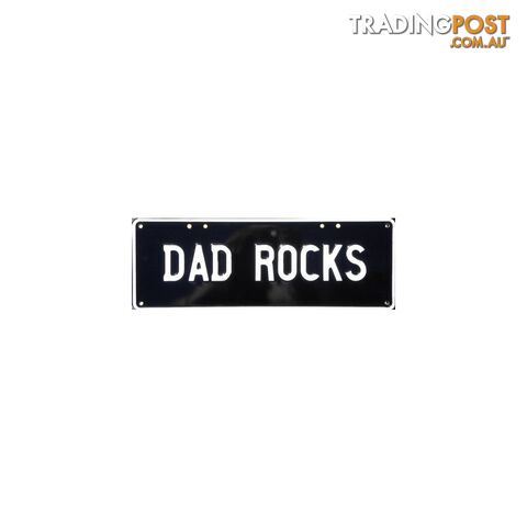 Dad Rocks Novelty Number Plate