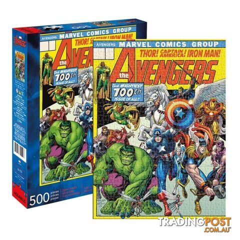 Marvel â Avengers Cover 500 Piece Jigsaw Puzzle