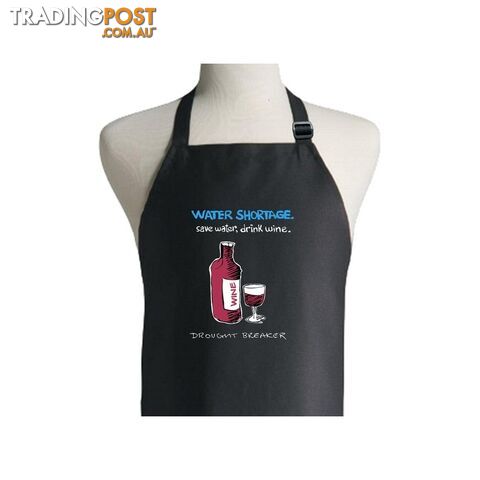 Save Water Drink Wine Apron