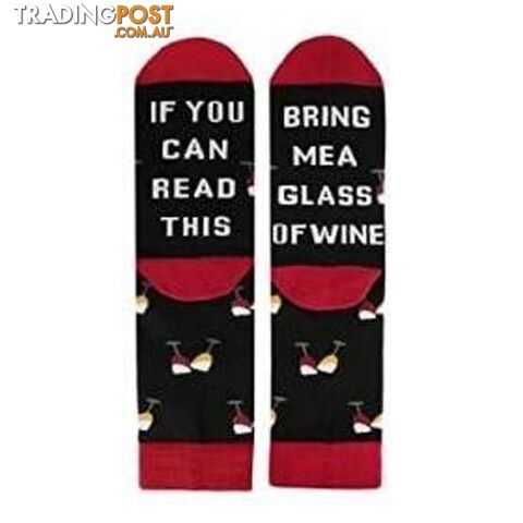 Bring Me A Glass of Wine Socks