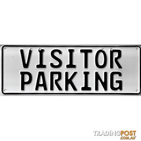 Visitor Parking Number Plate Signage