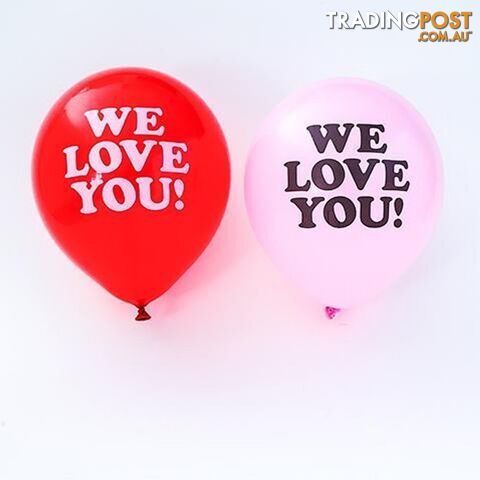 We Love You Balloons - Pack of 10