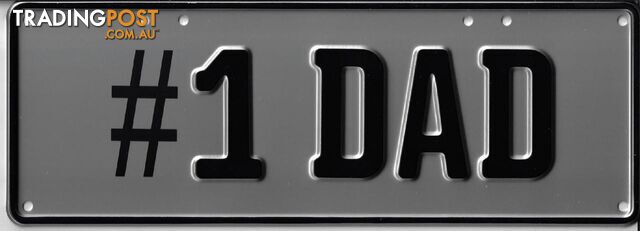 No.1 Dad Number Plate