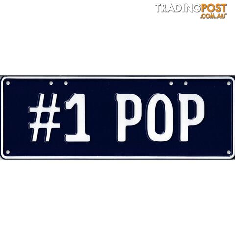 No. 1 Pop Novelty Number Plate