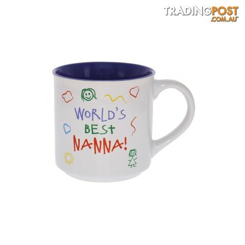 World's Best Nanna Kid Art Mug