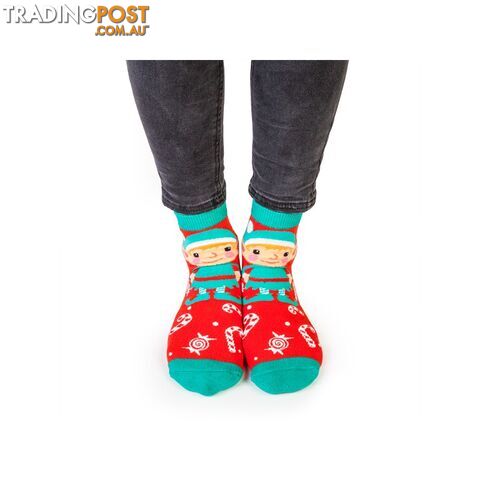Christmas Elf Feet Speak Socks