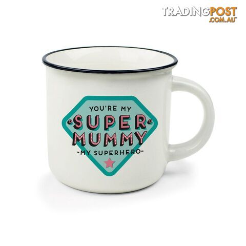 Super Mummy Cup-Puccino Porcelain Mug