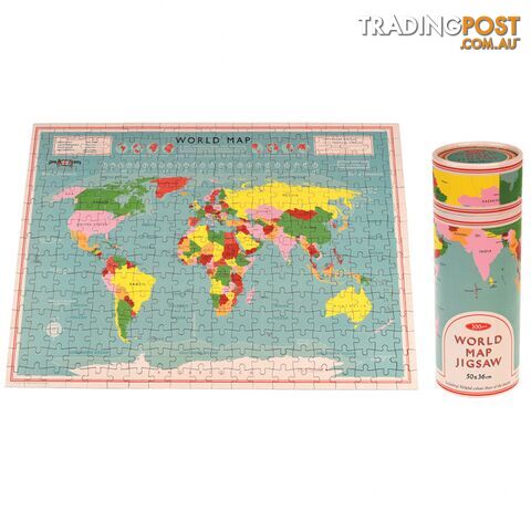 World Map 300 Pieces Puzzle In A Tube