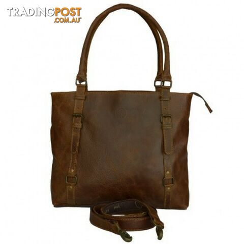 Genuine Leather Buckle Bag by Indepal Leather