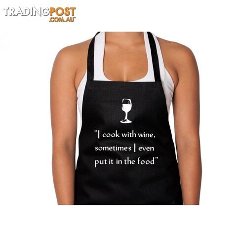 I Cook with Wine Apron