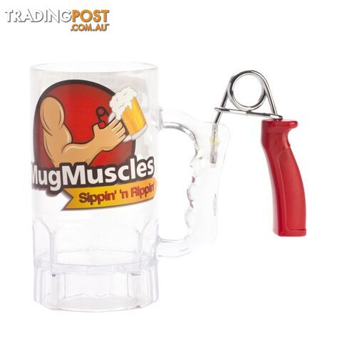 Muscle Beer Mug With Muscle Grip - As Featured on The Living Room