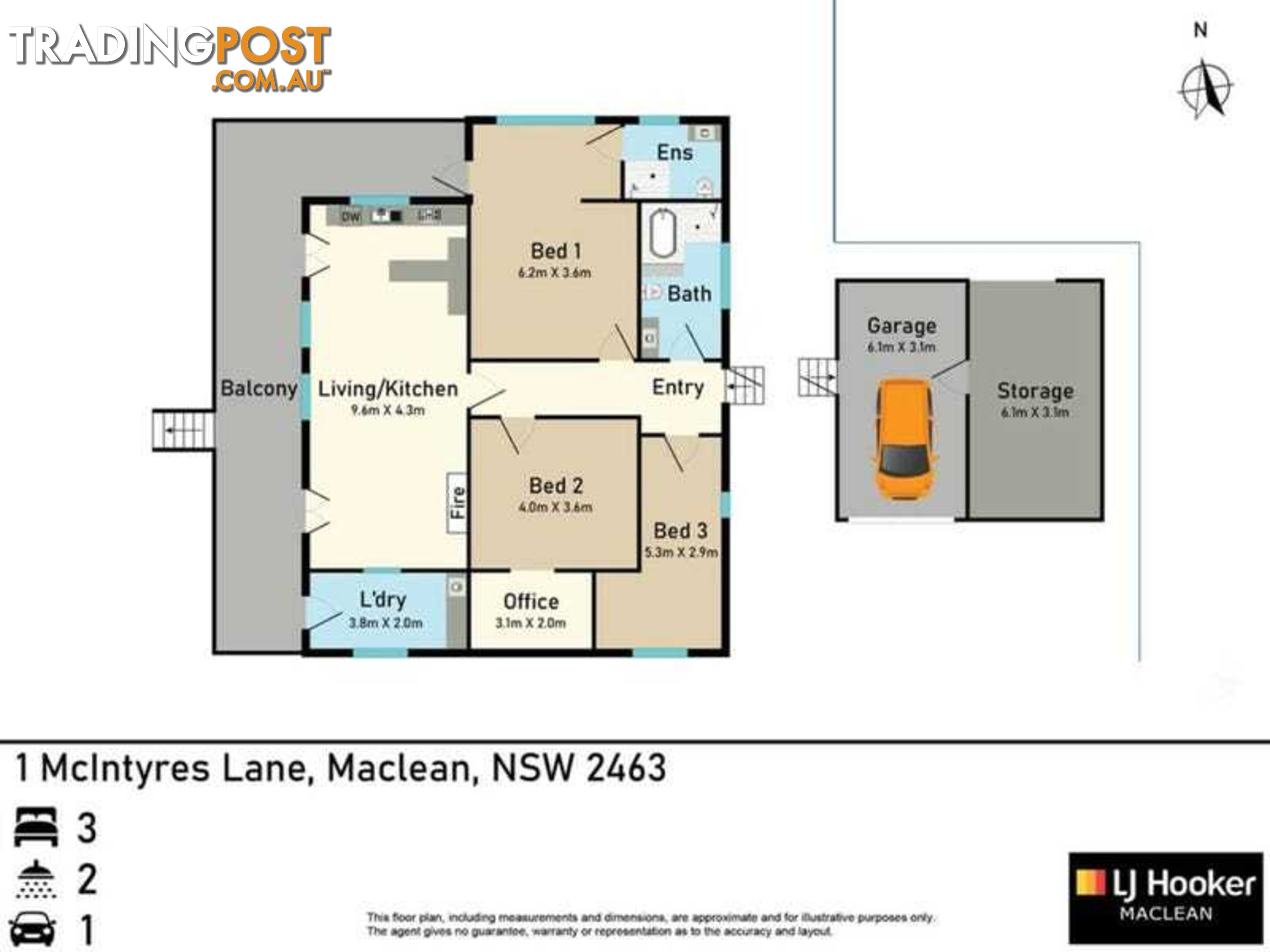 1 McIntyres Lane MACLEAN NSW 2463