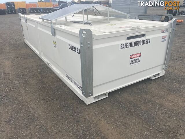 2023 10000 Litre Bunded Fuel Storage Cube / Tank with Solar Powered Pump