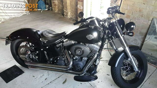 2012 Black Harley-Davidson Softail Slim Custom in Very Good Condition